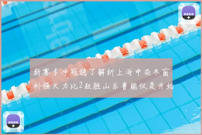 新赛季冲冠稳了解析上海申花冬窗补强火力比2狂胜山东鲁能仅是开始